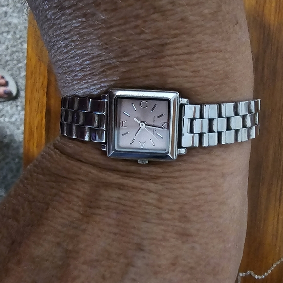 Marc Jacobs Jewelry - Marc Jacobs Silver Rectangular Watch with Metal Bracelet Needs Battery